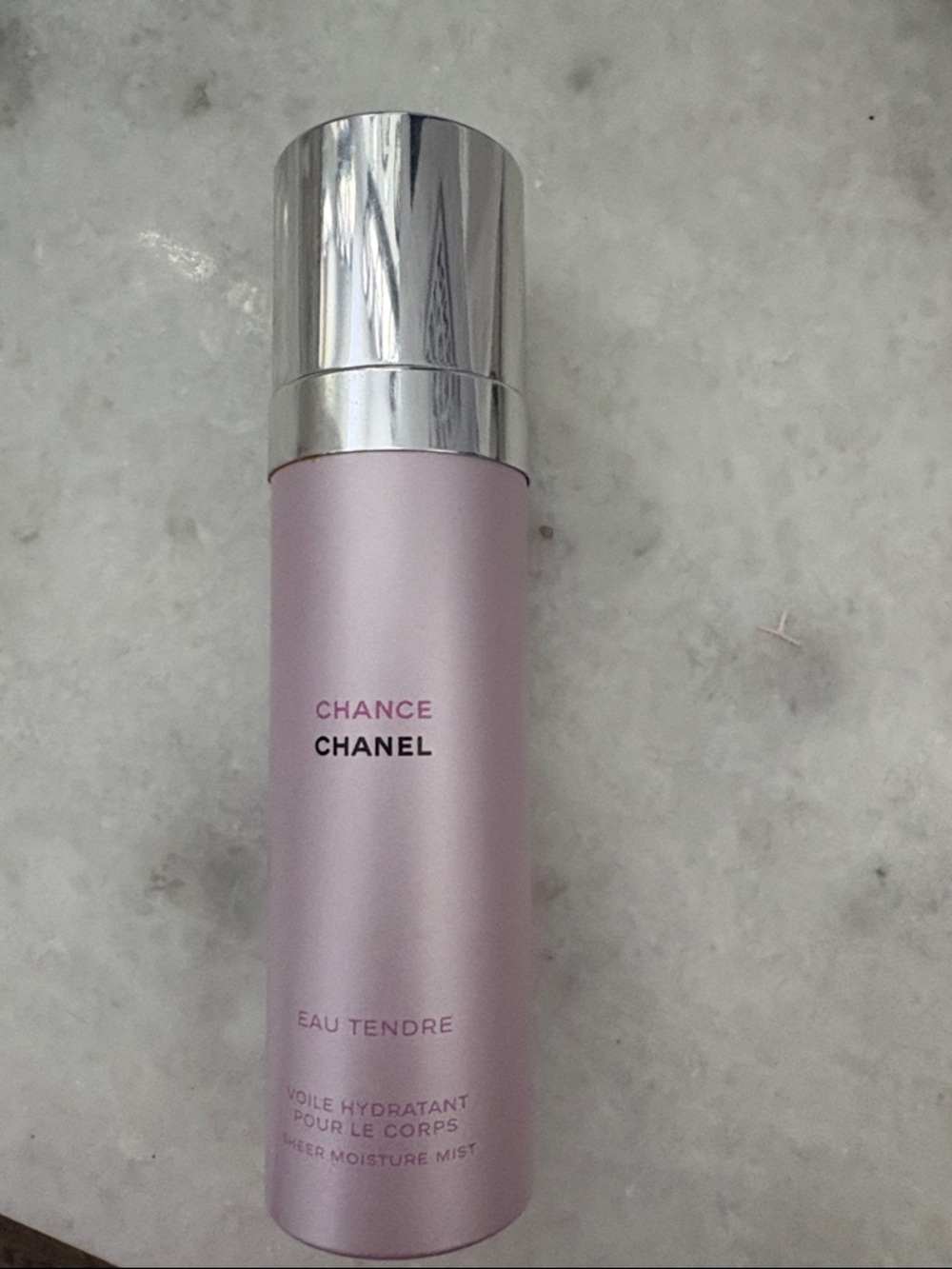 CHANEL Chance Eau Tendre Body Mist - Pale Pink with Silver Cap